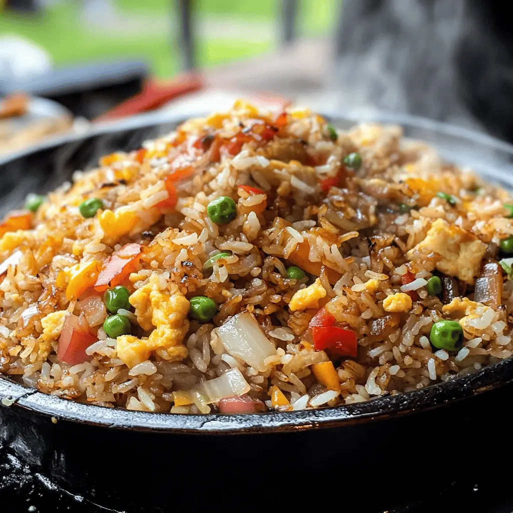 This Blackstone Fried Rice is a game-changer for your weeknight dinners! Packed with vibrant veggies and flavorful seasonings, it’s the perfect side or main dish that comes together in minutes. Ideal for meal prepping or whipping up on your griddle for family gatherings. Save this recipe to impress your loved ones today!