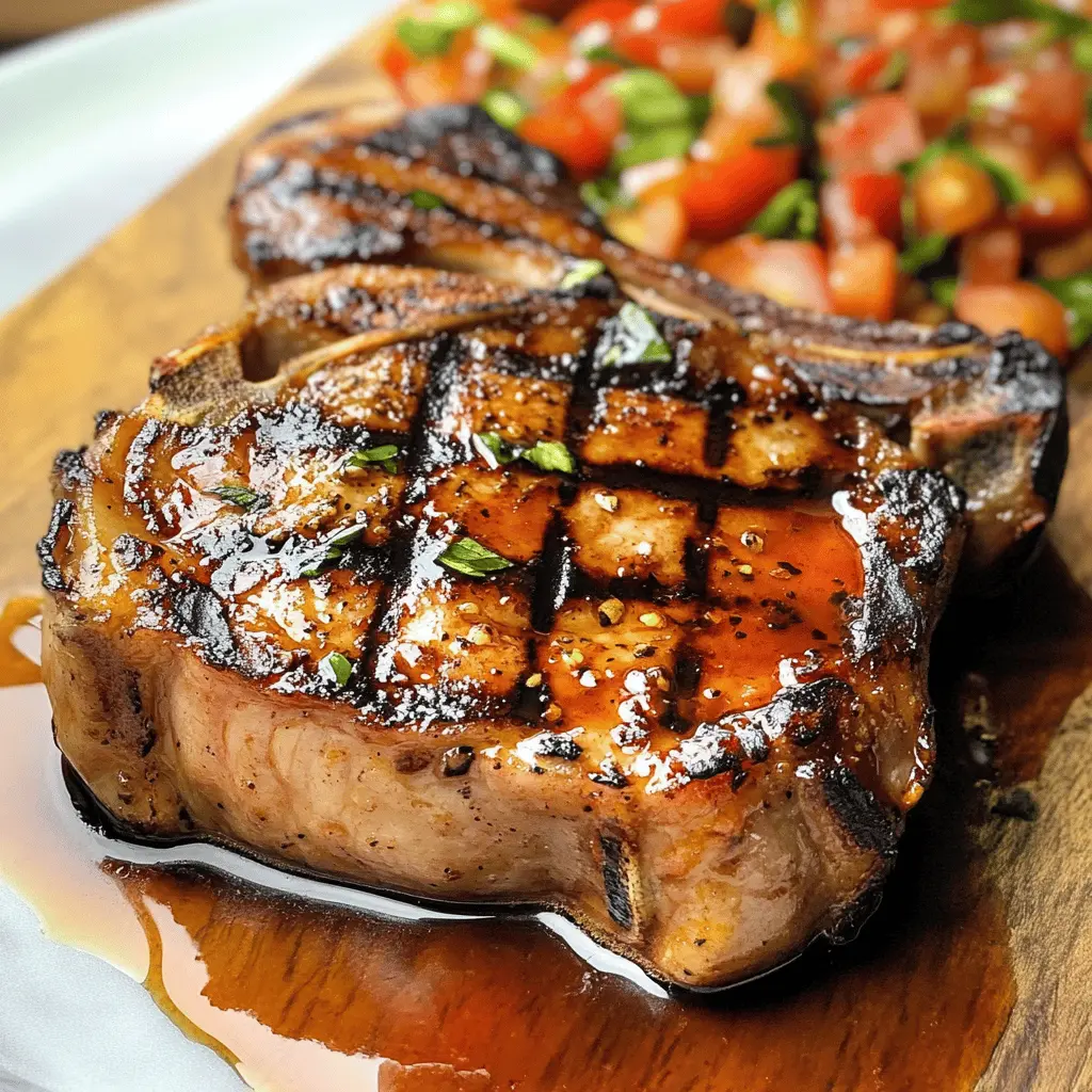 Fire up your grill for these juicy Grilled Kansas City Pork Chops! Packed with bold flavors from a sweet and smoky barbecue rub, these chops make for a deliciously satisfying meal. Perfect for summer cookouts or family dinners. Don't forget to save this recipe for your next grilling adventure!