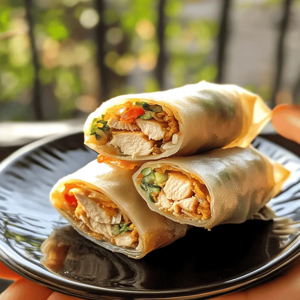 Crispy, fresh, and packed with flavor, these best chicken spring rolls are perfect for any gathering! With tender chicken, vibrant veggies, and a delightful dipping sauce, they bring a taste of Asia to your table. Save this recipe to impress your guests at your next party or cozy night in!