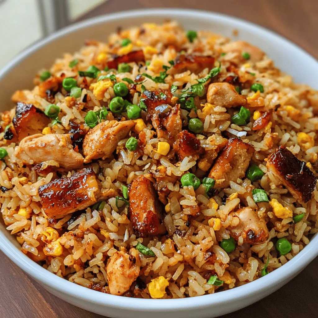 Get ready for a quick and delicious meal with this Easy Japanese BBQ Chicken Fried Rice! Packed with tender chicken, vibrant veggies, and infused with savory BBQ flavors, this dish is a total crowd-pleaser. Perfect for busy weeknights or casual gatherings, save this recipe for a mouthwatering dinner idea that everyone will love!