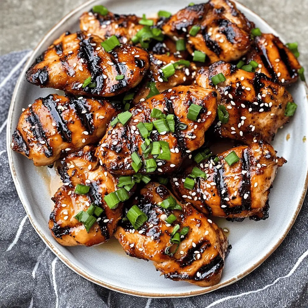 Looking for a simple yet flavorful grilled chicken recipe? This Easy Marinated Asian Grilled Chicken is just what you need! Packed with marinated flavors from soy sauce, ginger, and garlic, it's perfect for a weeknight dinner or summer BBQ. Save this pin to whip up this delicious dish that's sure to impress your family and friends!