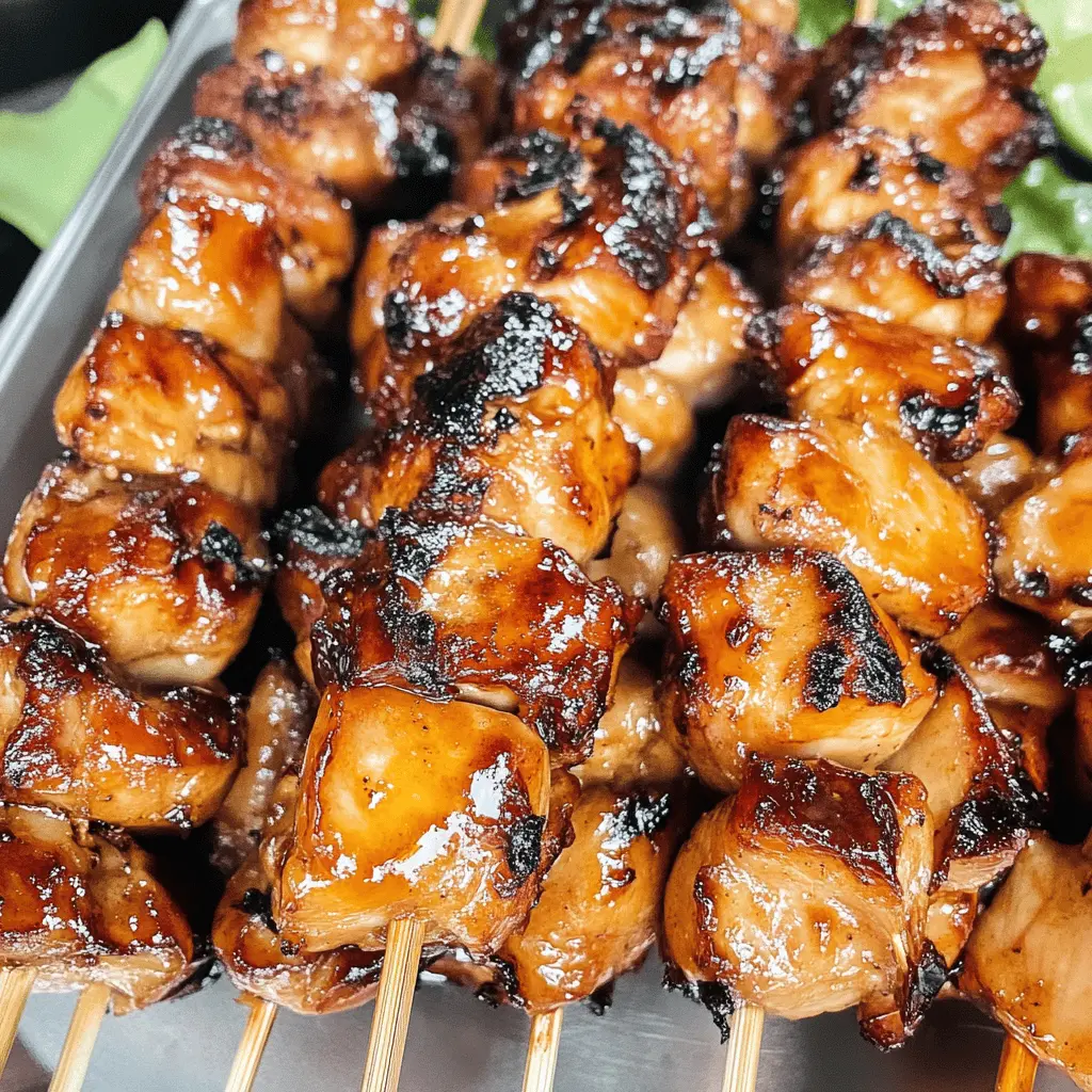 Treat yourself to flavorful Filipino Barbecue Chicken Skewers! Juicy chicken marinated in a sweet and tangy mix featuring soy sauce, garlic, and pineapple. Perfect for grilling at your next backyard party or a casual family dinner. Save this recipe for a delicious taste of the Philippines! 🍗❤️