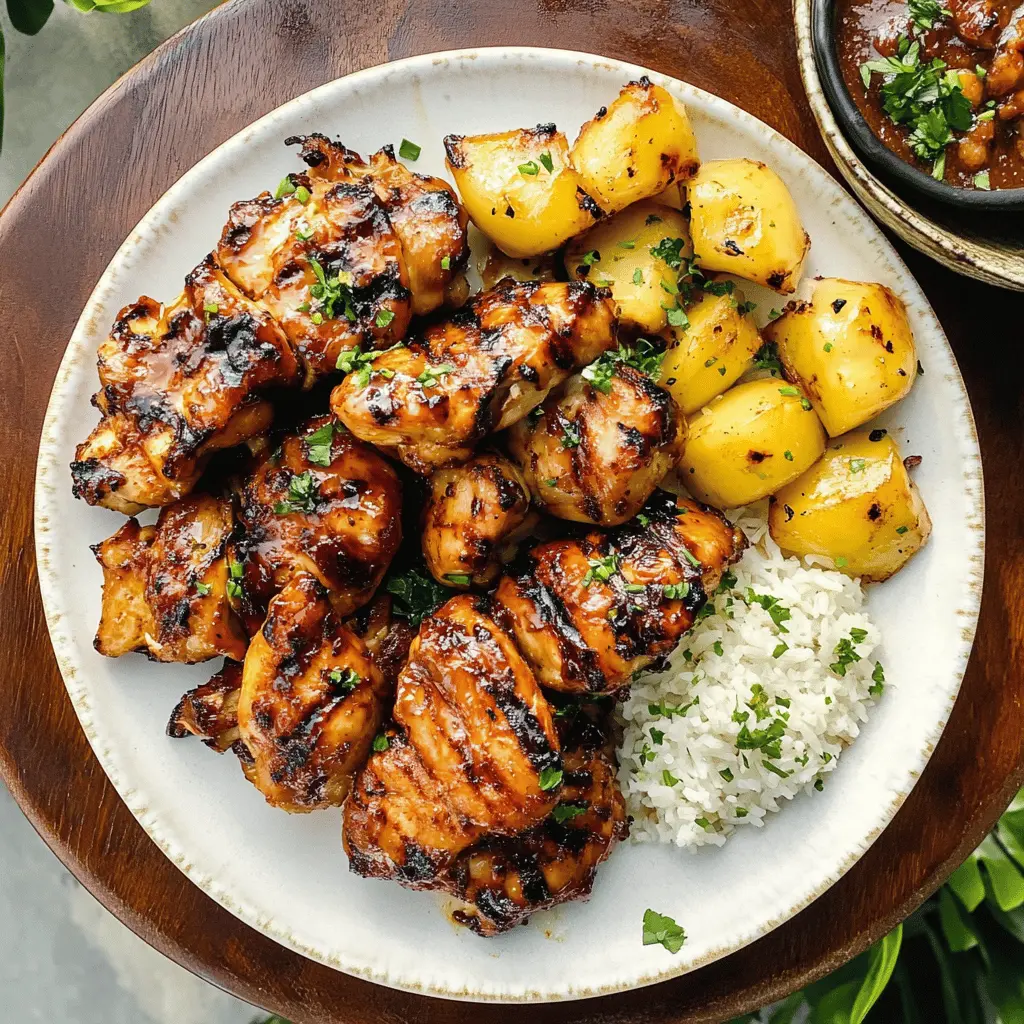 This Grilled Huli Huli Chicken recipe brings a taste of Hawaii right to your backyard barbecue! With its sweet and tangy marinade featuring soy sauce, pineapple, and ginger, it’s a flavorful dish everyone will love. Perfect for summer gatherings or family dinners. Save this recipe to impress your guests with a delicious tropical twist!