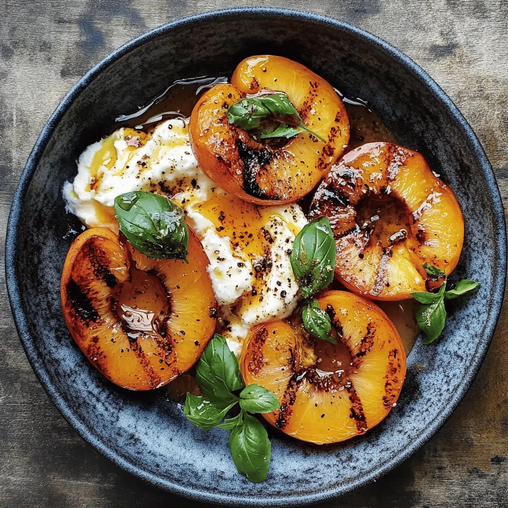 Easy Grilled Peaches with Honey and Mascarpone