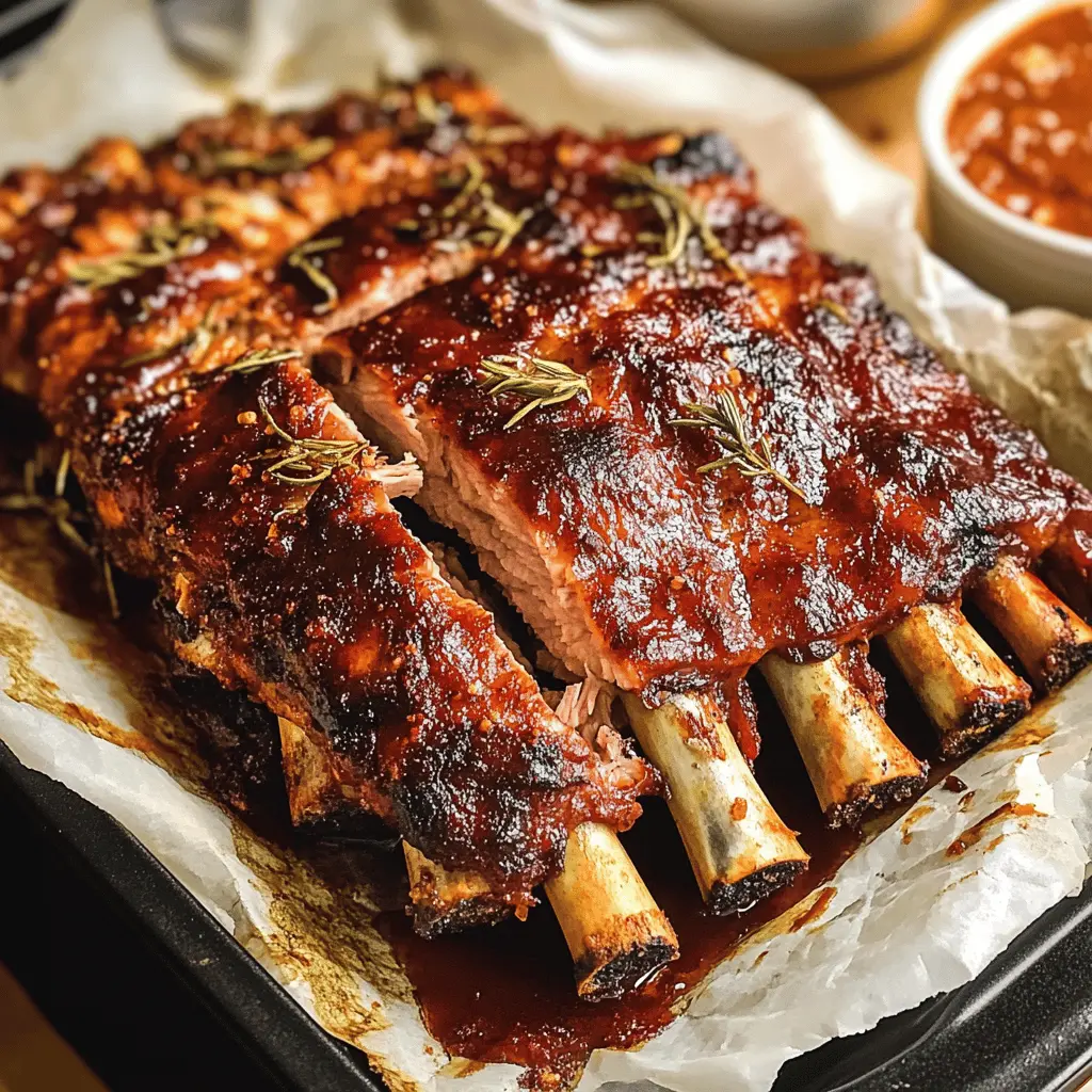 Get ready for tender and flavorful oven-baked ribs that will impress your family and friends! This mouthwatering recipe features juicy pork ribs coated in a zesty homemade barbecue sauce. Perfect for game day, weekend gatherings, or a cozy family dinner. Don’t forget to save this recipe for a delicious meal that everyone will love!