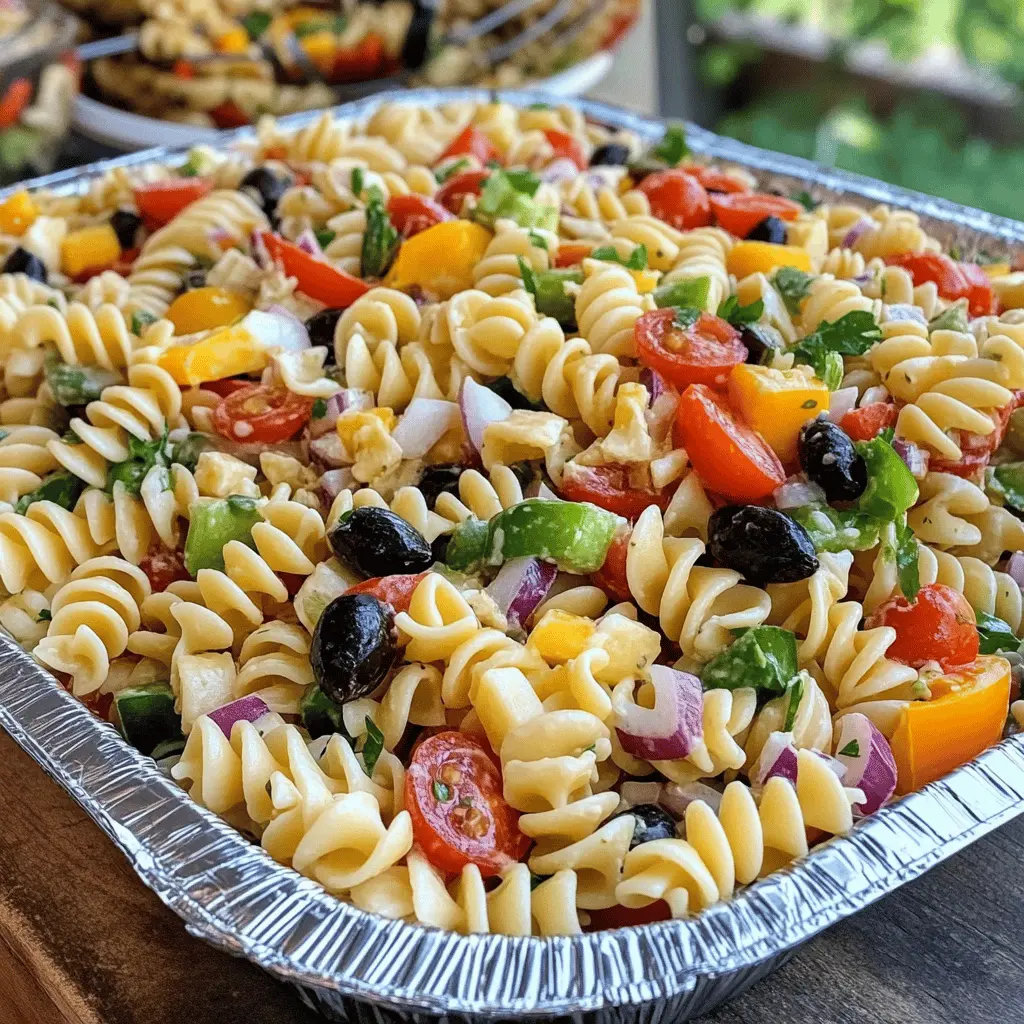 Looking for a delicious and easy way to feed a crowd? This Pasta Salad for a Crowd is the perfect dish! Bursting with fresh veggies, flavorful dressing, and hearty pasta, it’s a hit at any gathering, from potlucks to summer BBQs. Save this recipe for your next event and impress your guests with a colorful, tasty side that everyone will love!