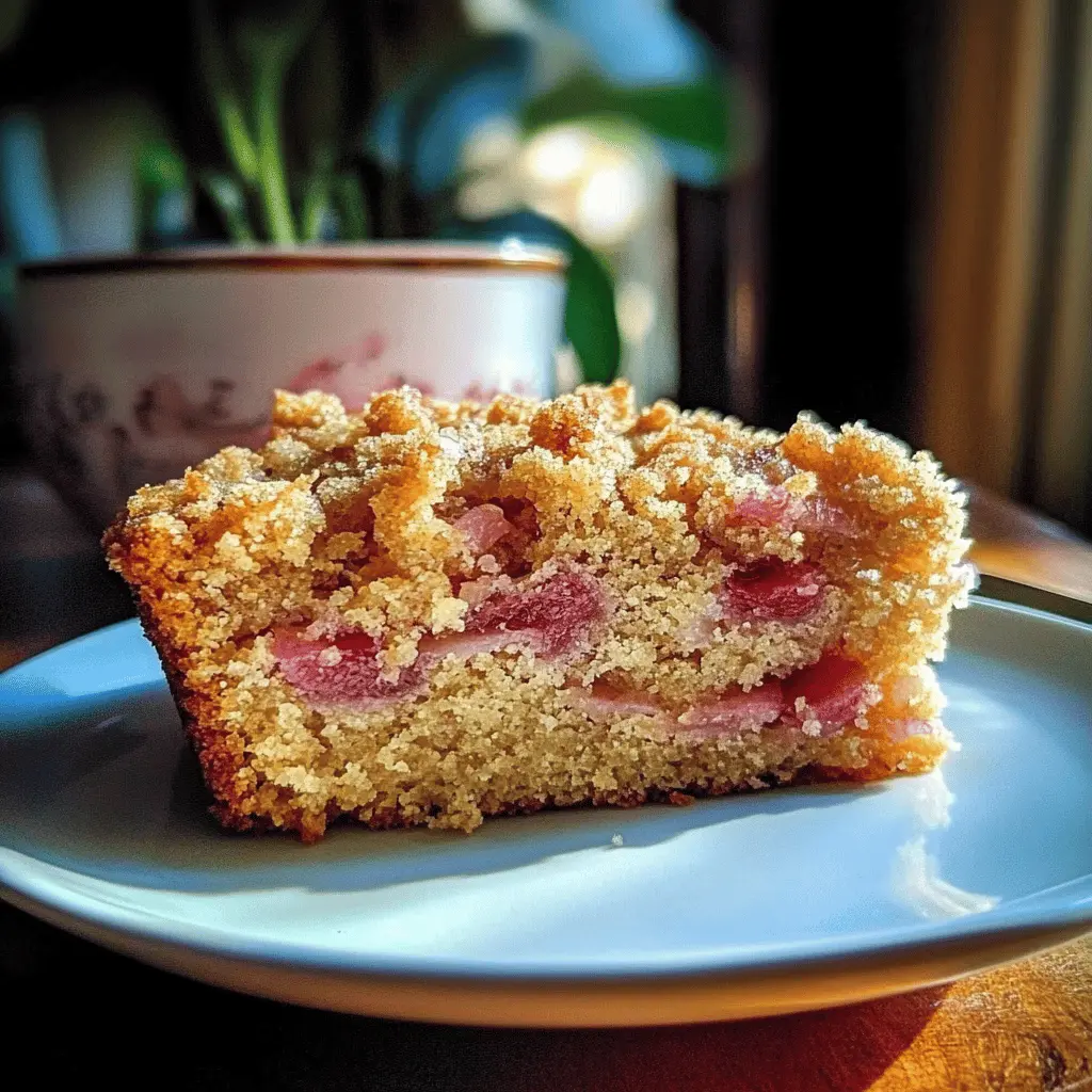 This Rhubarb Coffee Cake is the perfect blend of sweet and tart flavors! With its tender crumb and crunchy streusel topping, it's ideal for brunch or a cozy afternoon treat. The tangy rhubarb adds a delightful zing that pairs beautifully with coffee. Save this recipe to impress your friends and family at your next gathering!