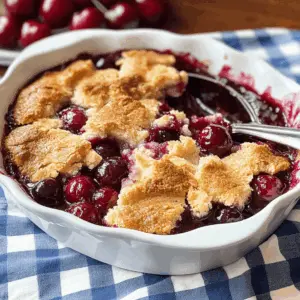 Warm, fruity, and utterly comforting, this Sweet Cherry Cobbler is the perfect dessert! Bursting with fresh cherries and topped with a golden, buttery crust, it’s ideal for summer gatherings or cozy family dinners. Serve it with a scoop of vanilla ice cream for a delightful treat! Don't forget to save this recipe for your next sweet craving. 🍒🥧