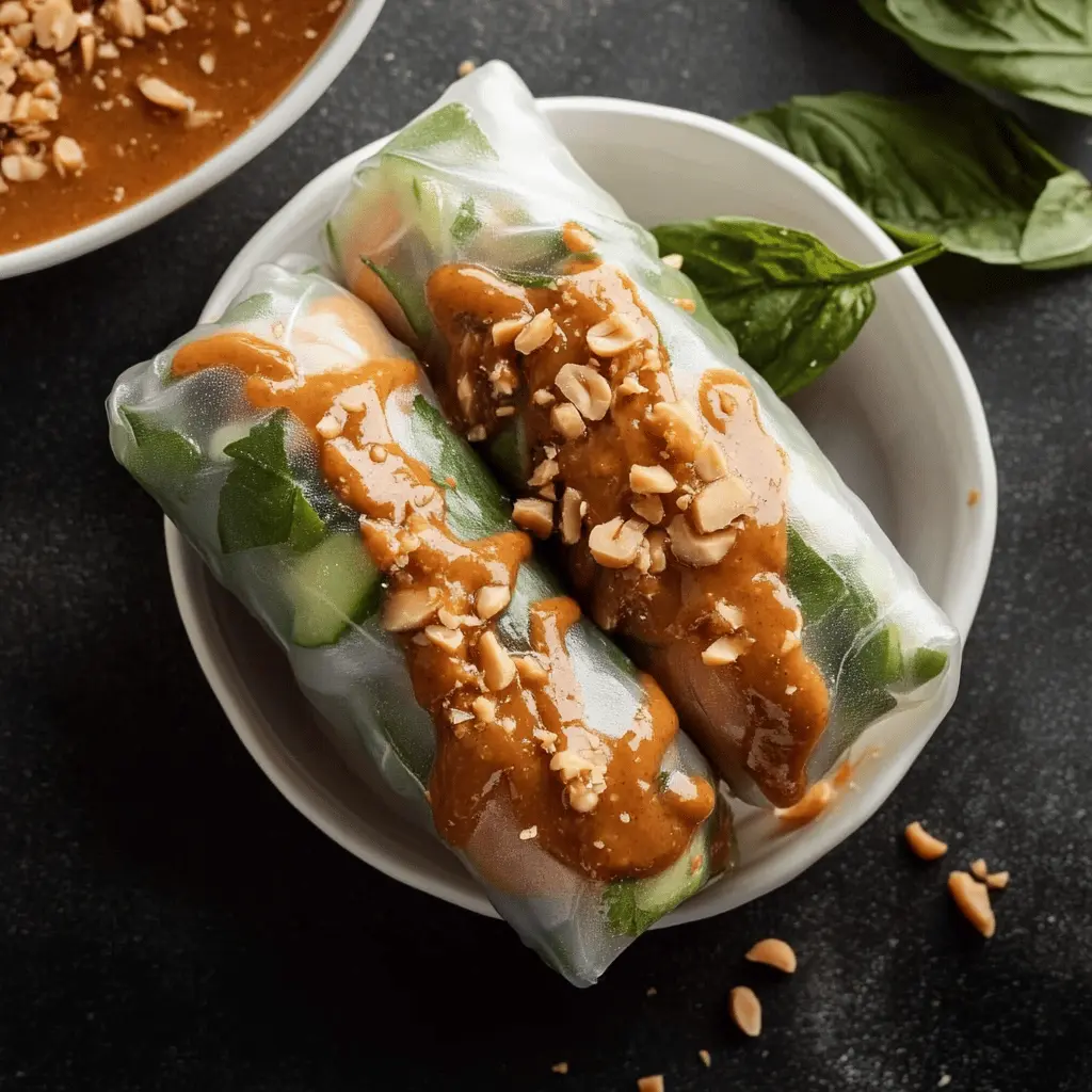 Fresh Vietnamese spring rolls are a delightful treat! Packed with colorful veggies, shrimp, or tofu, and served with a creamy peanut sauce, they make for perfect appetizers or light meals. Easy to make and even easier to enjoy, these rolls are a healthy option for any occasion. Save this recipe to impress your family and friends at your next gathering!