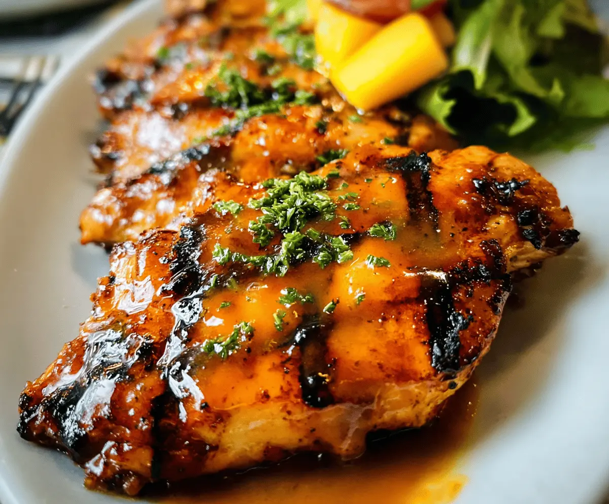 Easy Grilled Mango Chicken Recipe