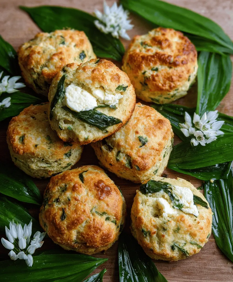 Easy Wild Garlic and Feta Scones Recipe