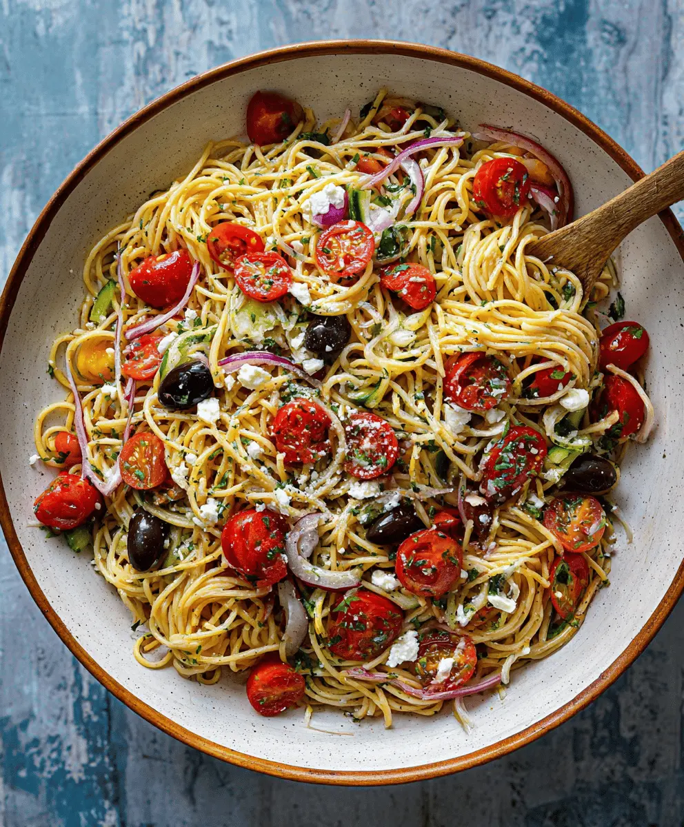 Easy California Spaghetti Salad Recipe