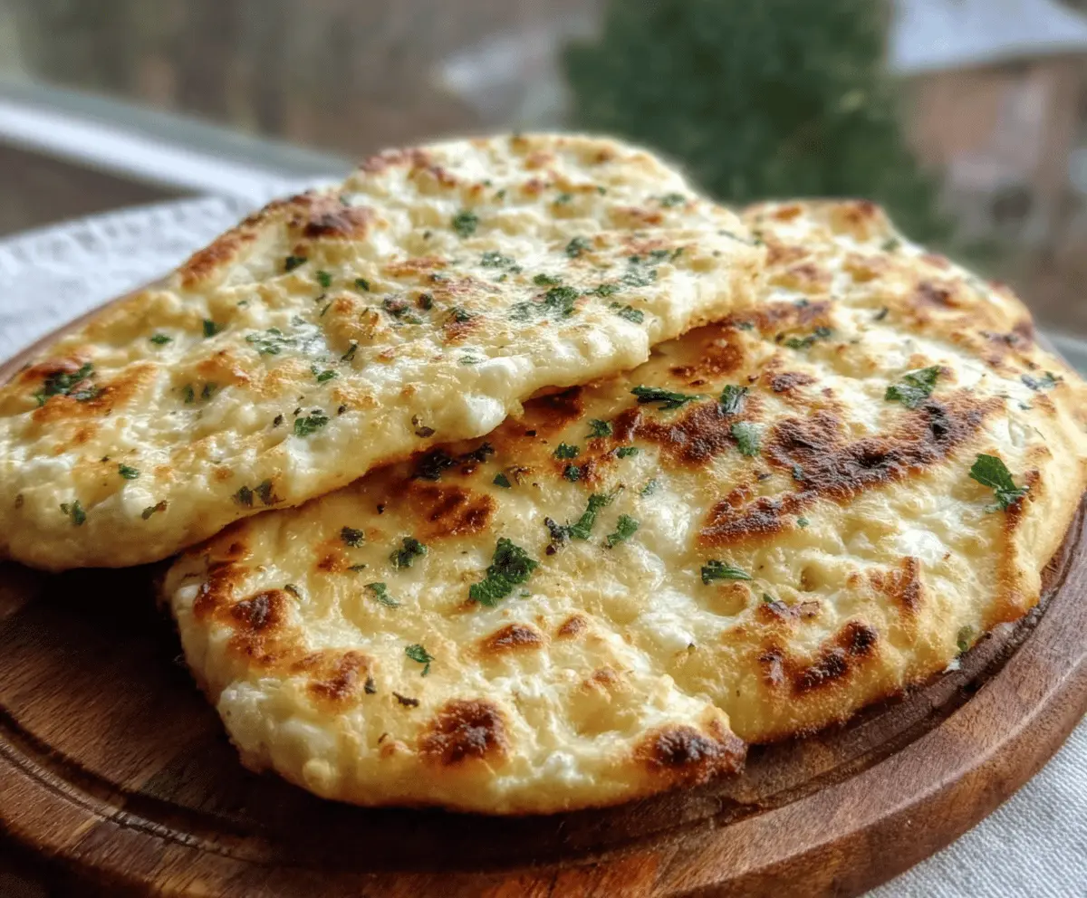 Easy and Cheesy Cottage Cheese Flatbread