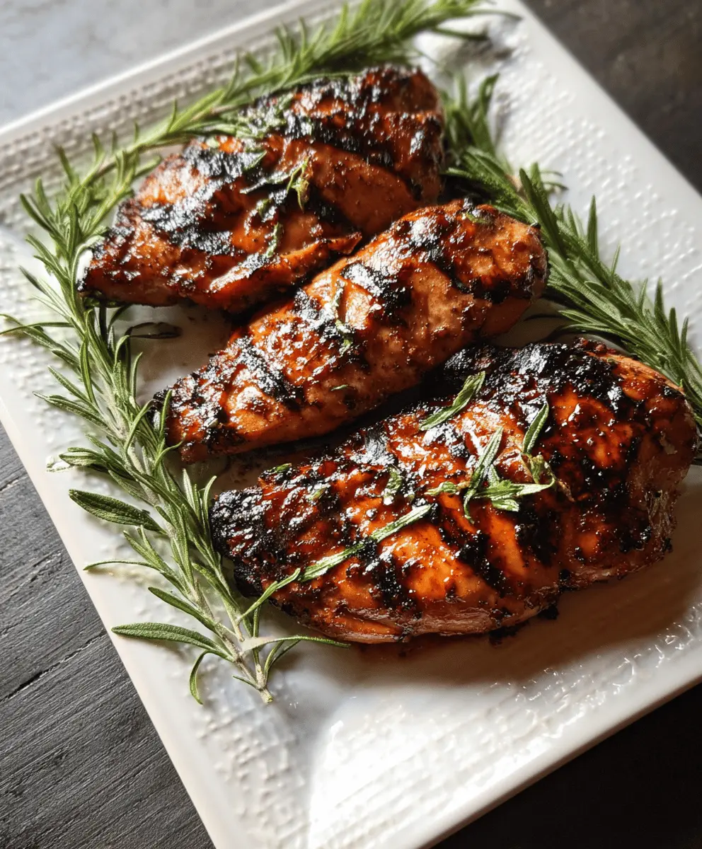 Easy Maple Rosemary Grilled Chicken Recipe