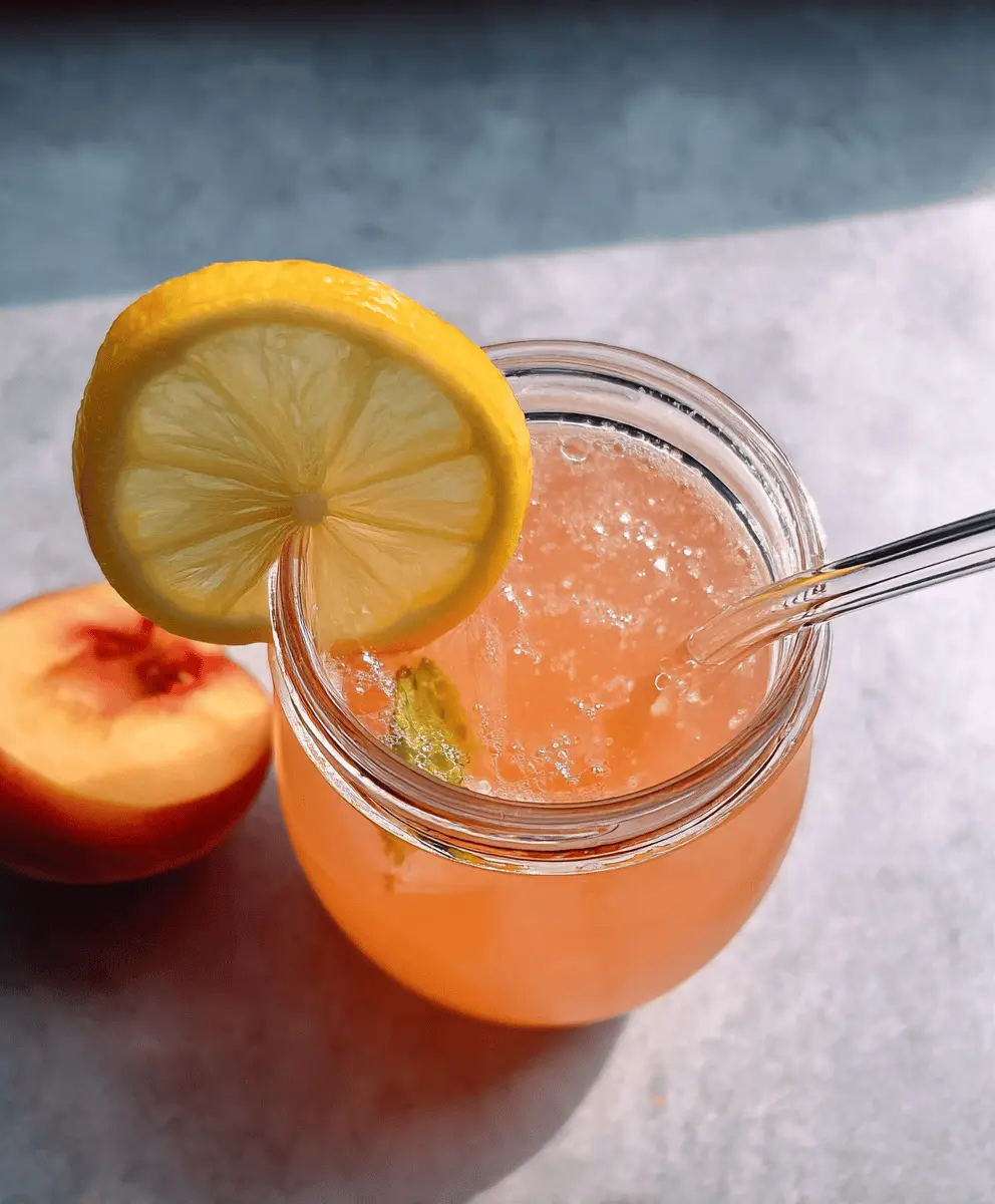 Easy Homemade Peach Lemonade Recipe
