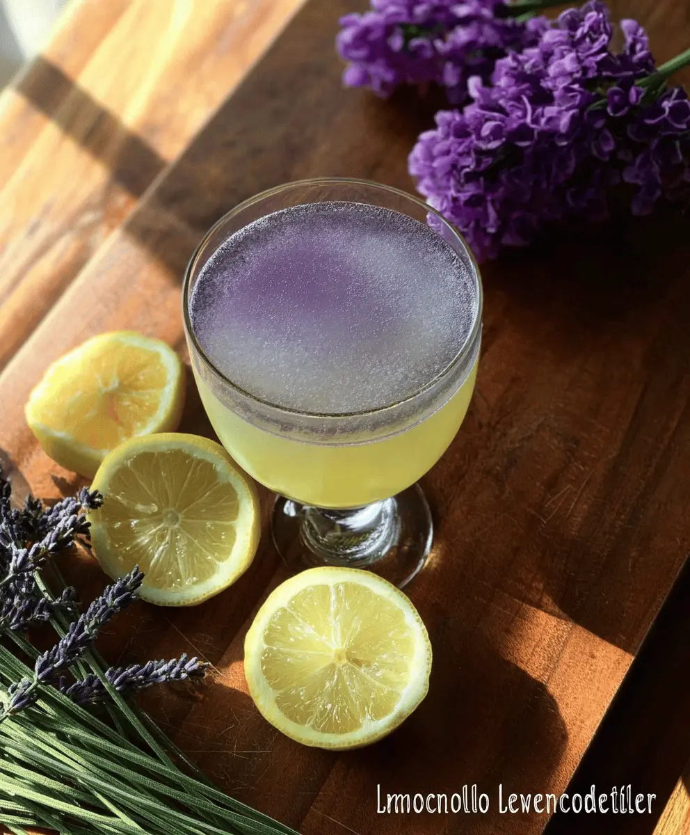 Easy Limoncello Lavender Cocktail Recipe