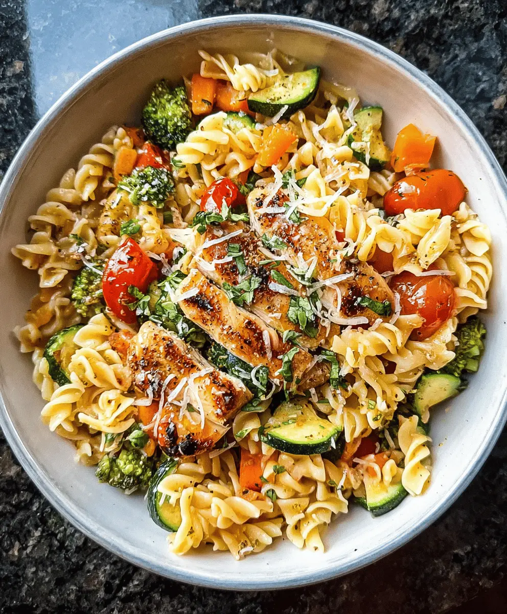 Easy Chicken Pasta Primavera Recipe