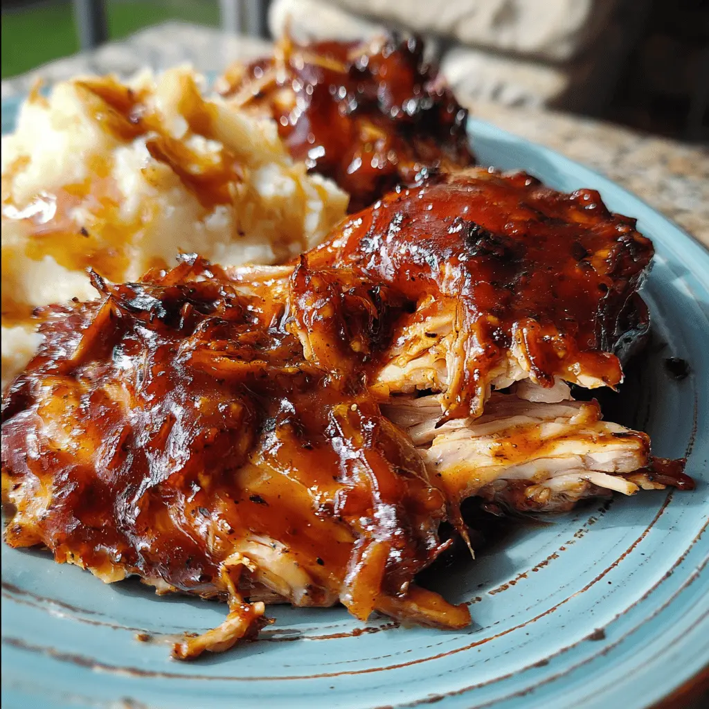 Easy Slow Cooker Peach BBQ Chicken Recipe