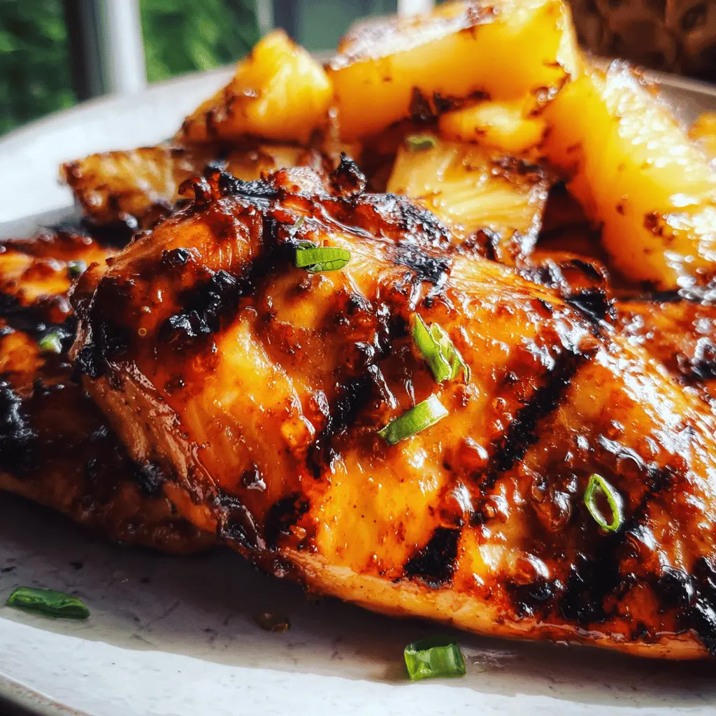 Easy Honey Pineapple Grilled Chicken Recipe