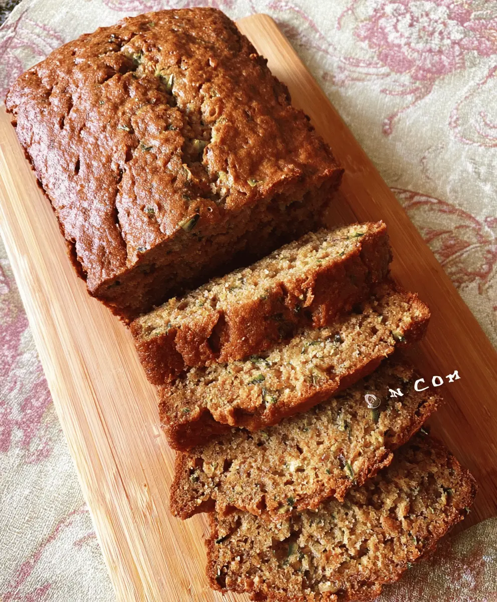 Easy Zucchini Spice Bread Recipe