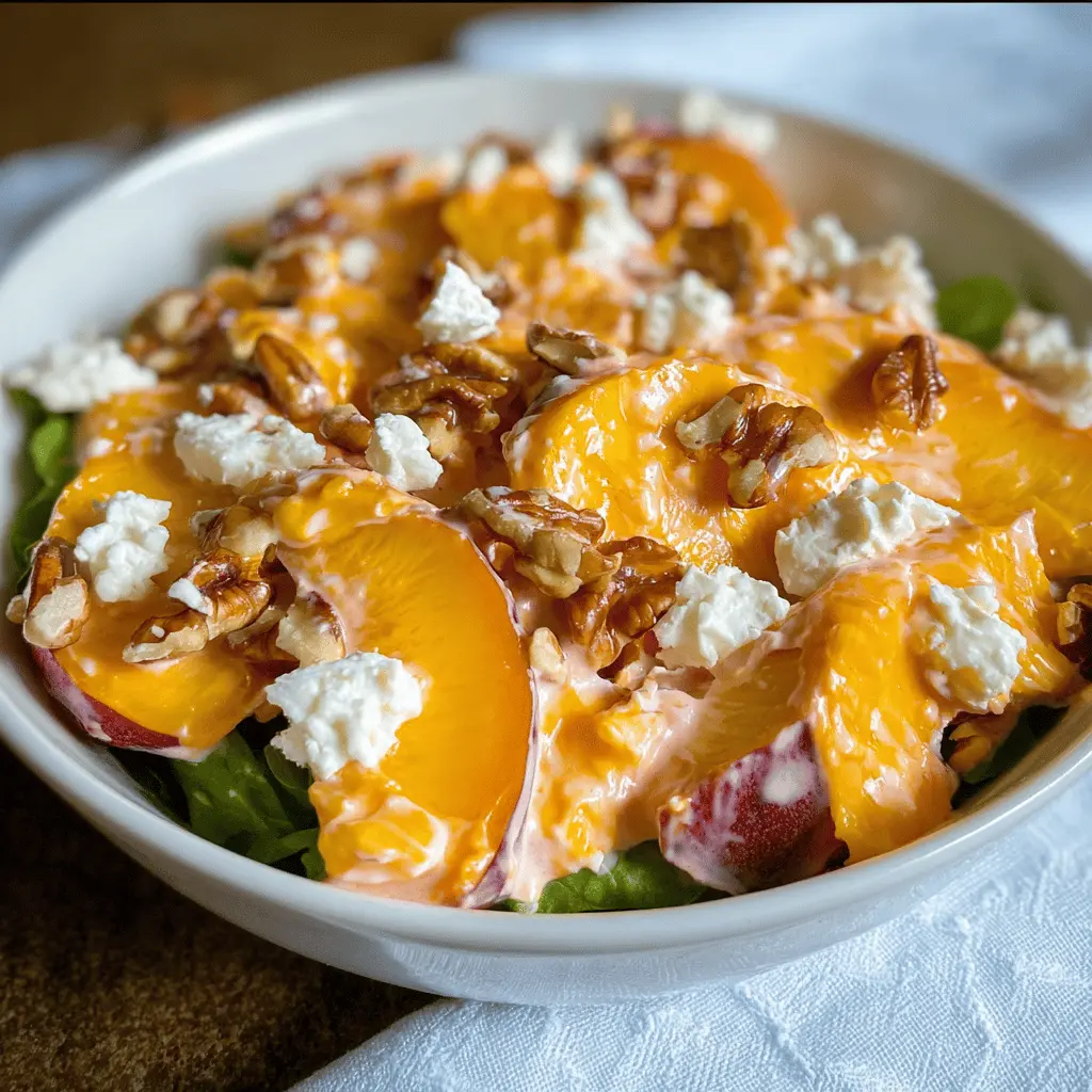Easy Millionaire Peach Salad Recipe