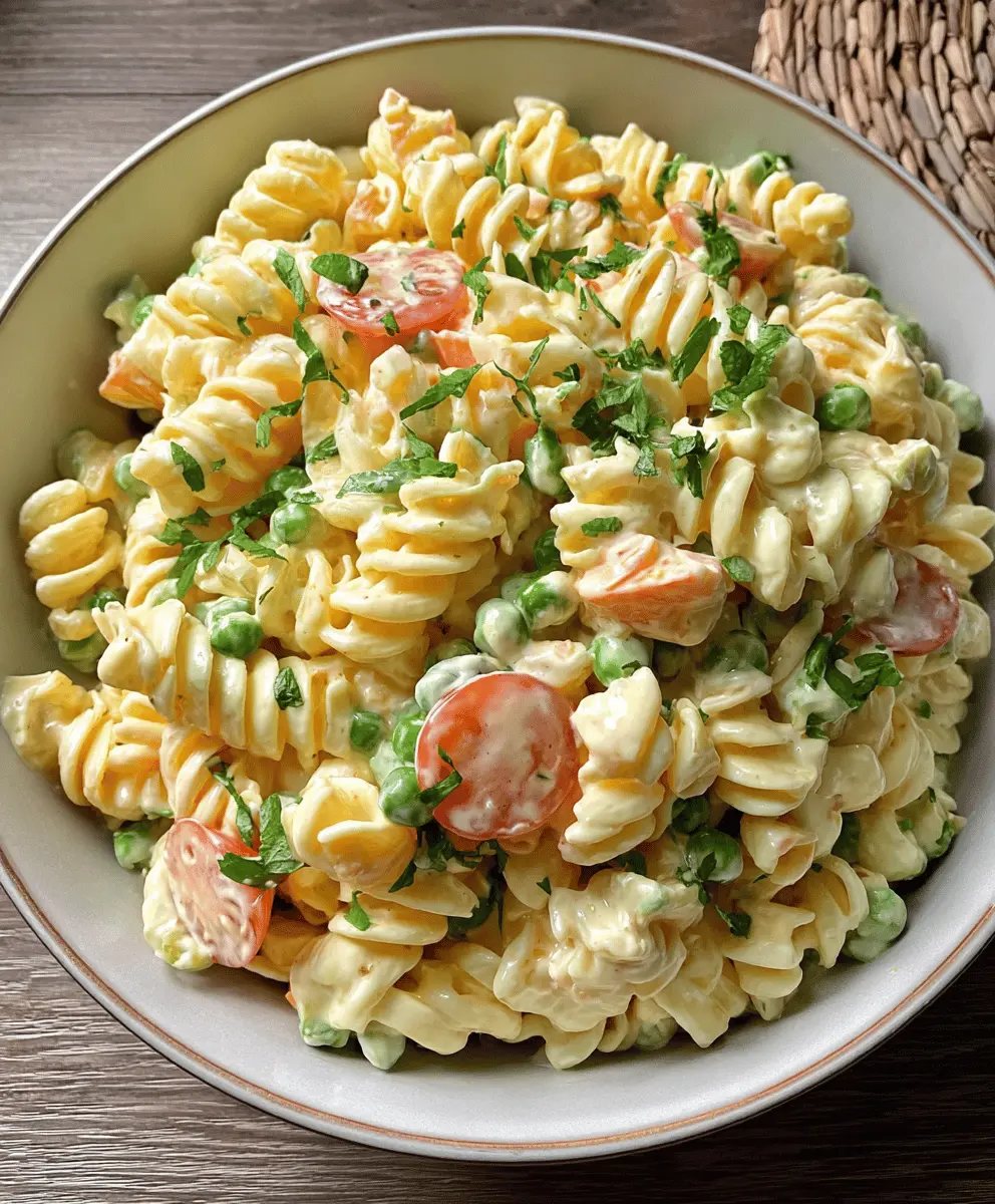 Easy Creamy Pasta Salad Recipe
