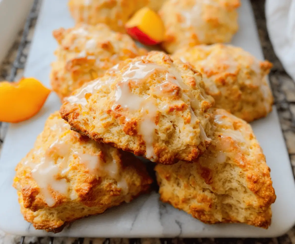 Easy Homemade Peach Scones Recipe
