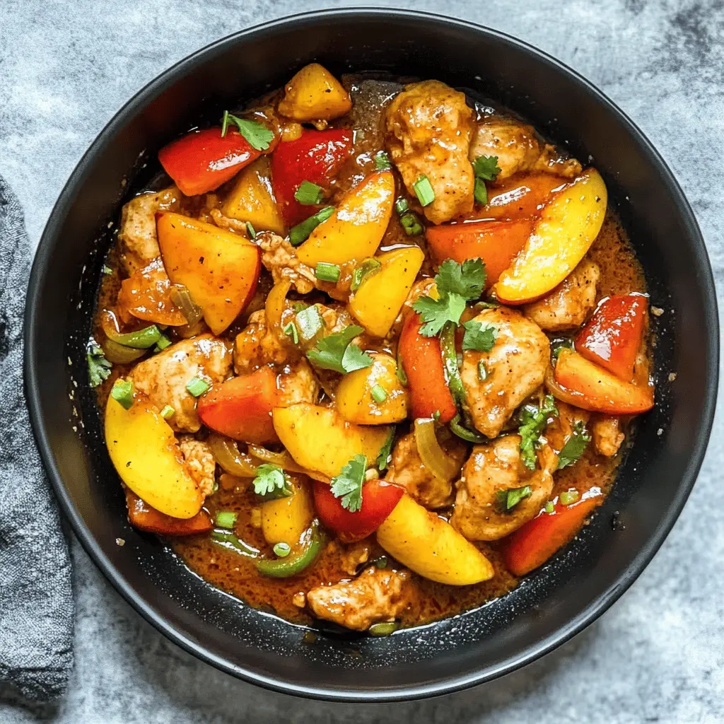 Easy Thai Peach Chicken Recipe for Dinner
