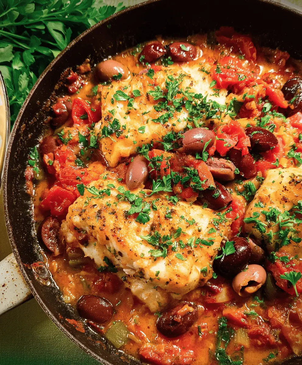 Easy Savory Mediterranean Fish Puttanesca Recipe