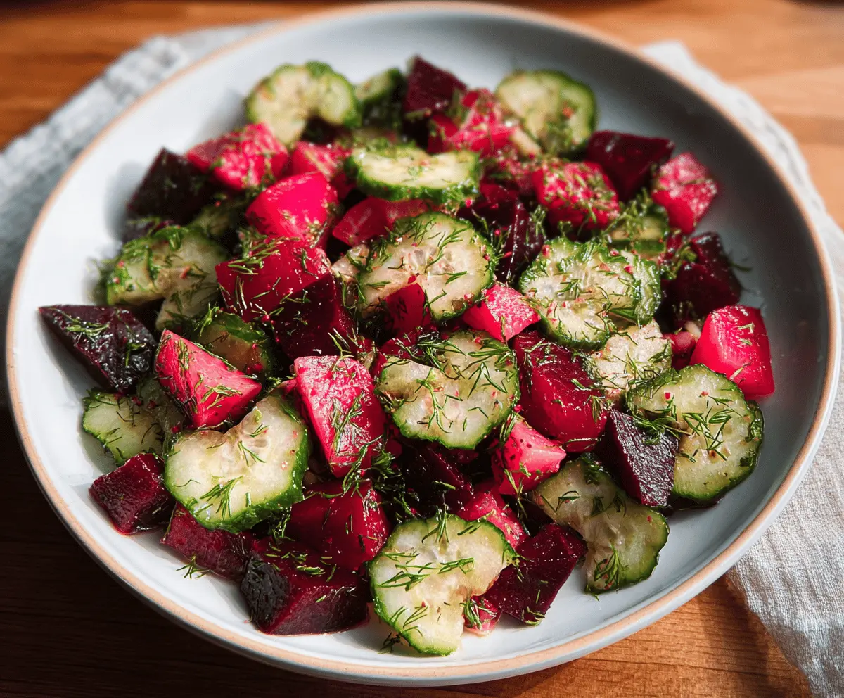Crisp Cucumber and Beetroot Salad Recipe