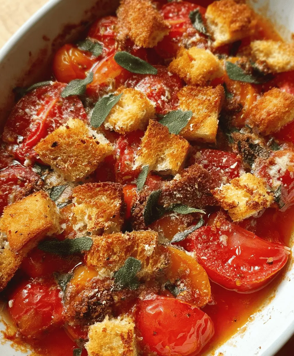 Easy Summer Scalloped Tomatoes with Crunchy Croutons