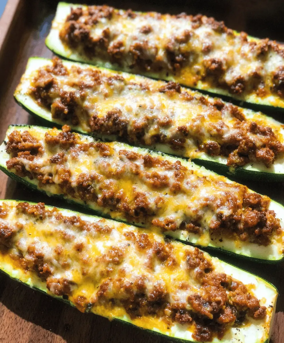 Easy Beef Stuffed Zucchini Boats Recipe