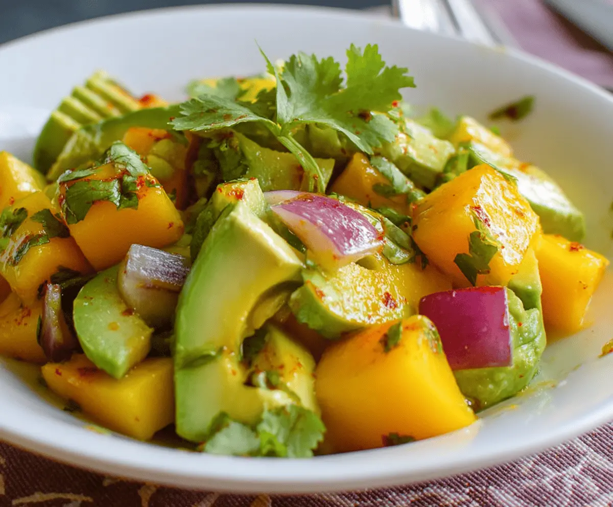 Easy Avocado Mango Salad Recipe