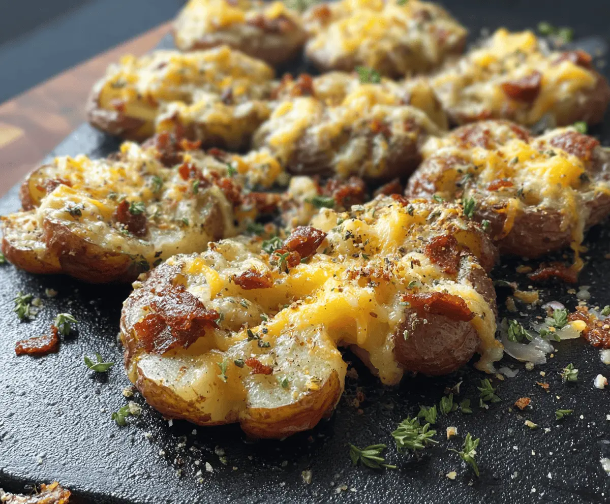 Easy Blackstone Smashed Potatoes Recipe