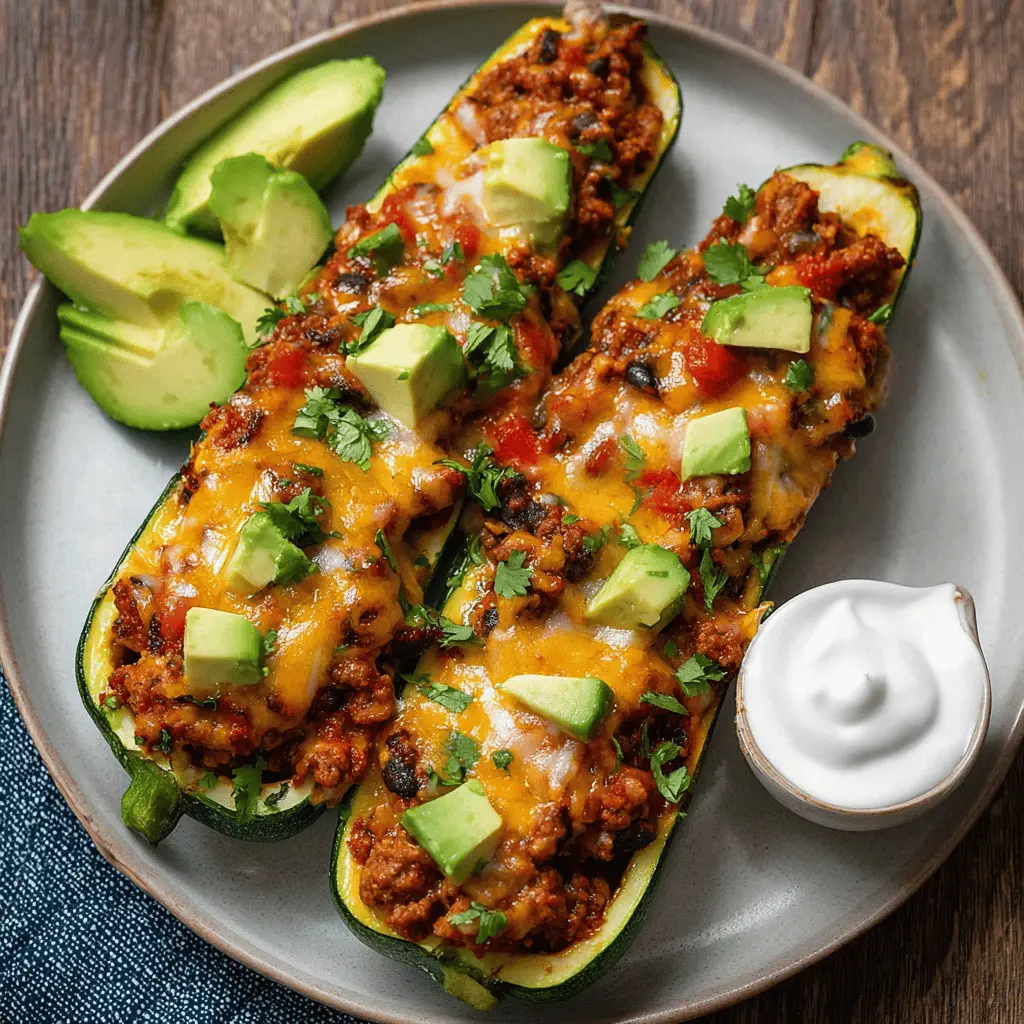 Easy Mexican Stuffed Zucchini Recipe