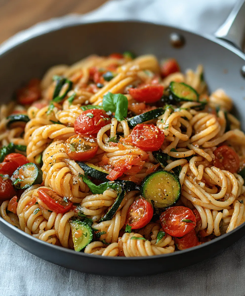 Easy Tomato Zucchini Pasta Recipe