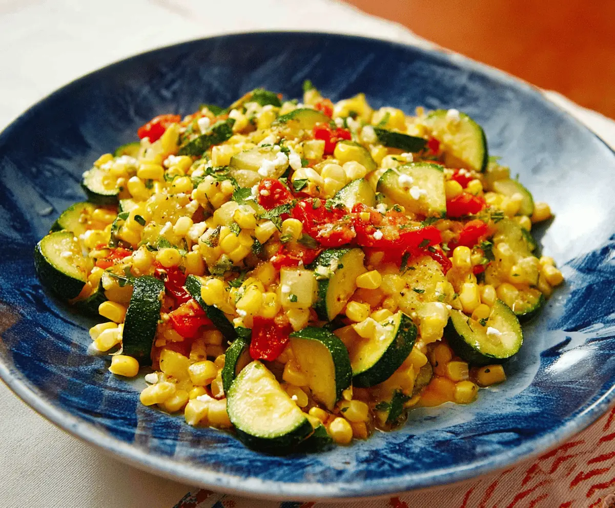 Easy Calabacitas with Zucchini and Corn