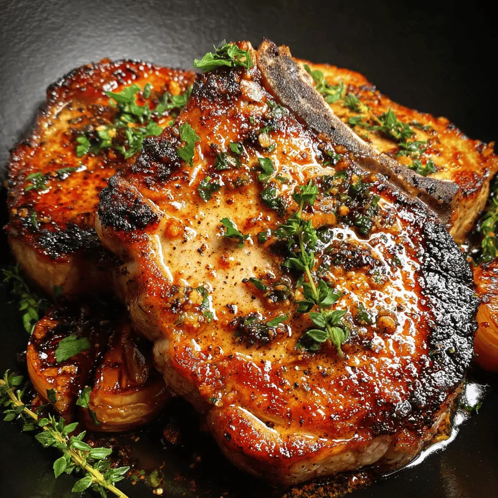 Easy Pan Seared Brined Pork Chops Recipe