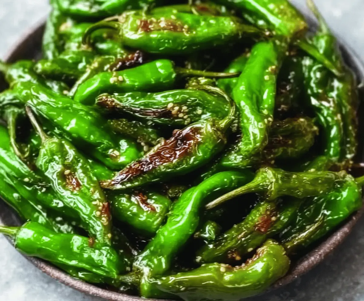 Easy Roasted Nobu Shishito Peppers Recipe