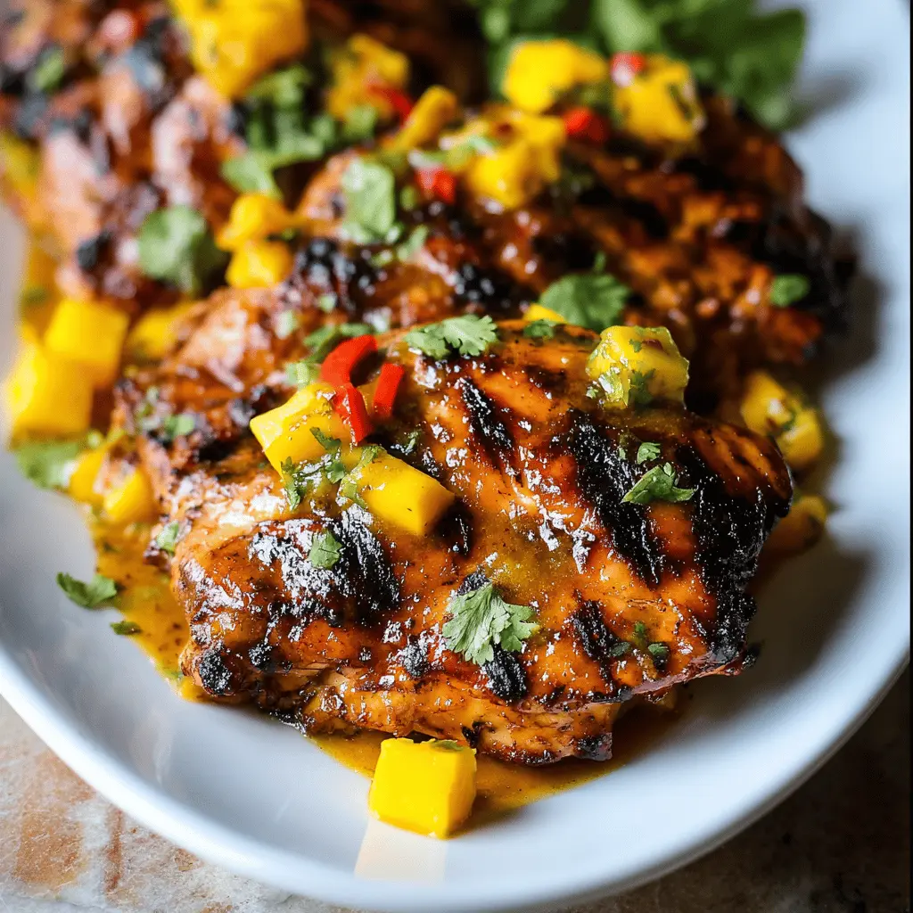 Easy Grilled Mango Chicken Recipe with Sweet Citrus Flavor