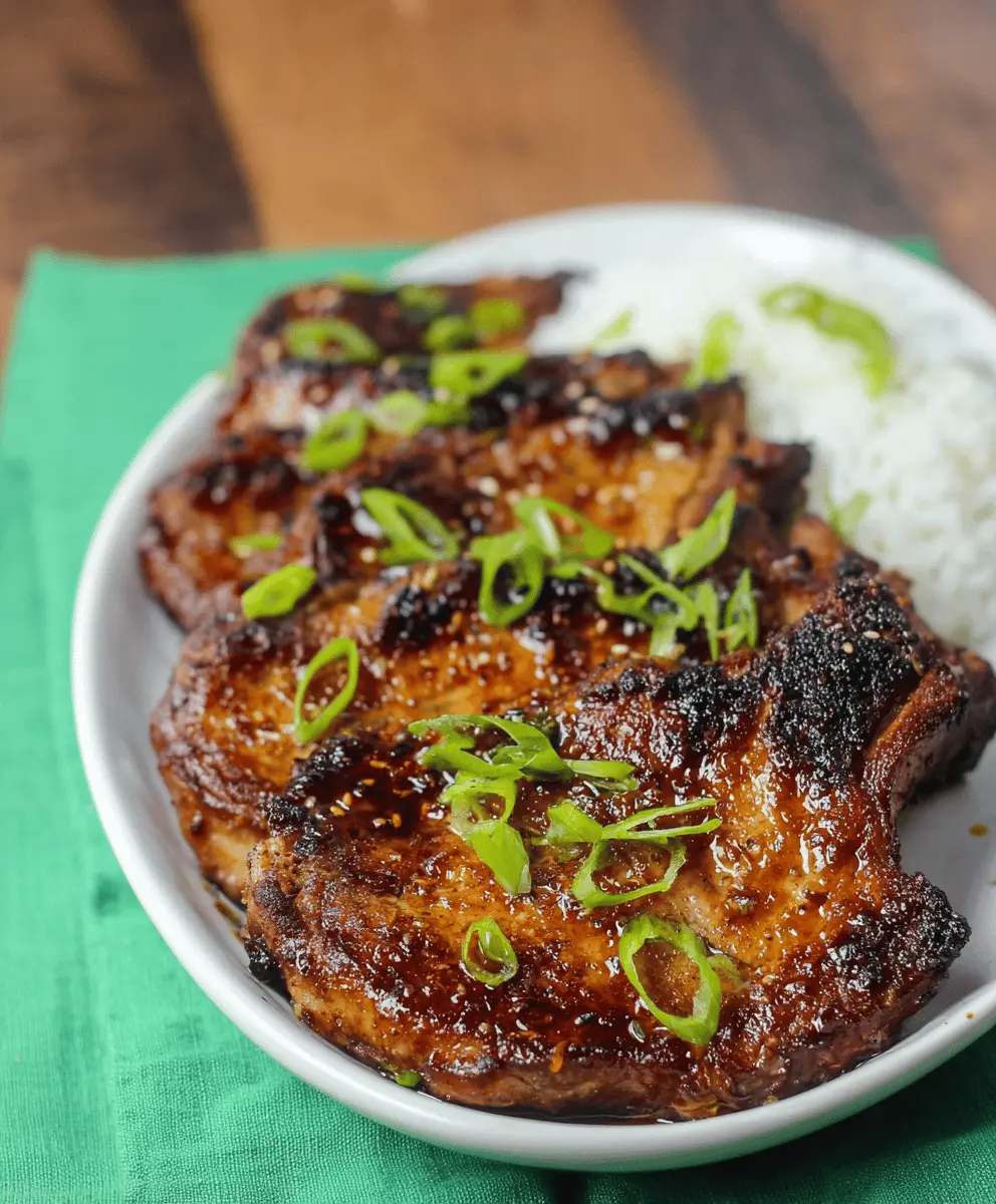 Easy Korean Pork Chops Ready in 30 Minutes