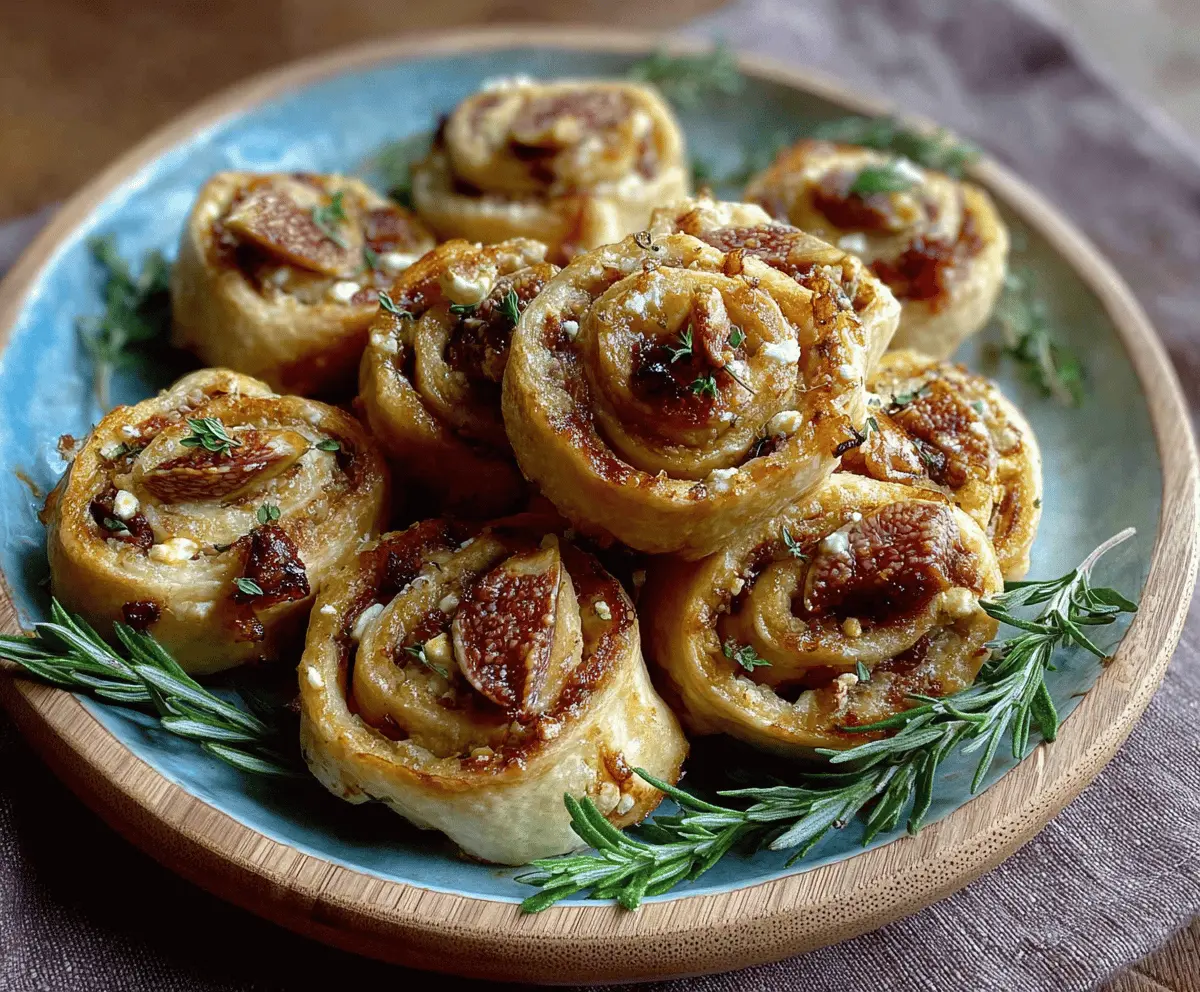 Easy Fig and Goat Cheese Pinwheels Recipe