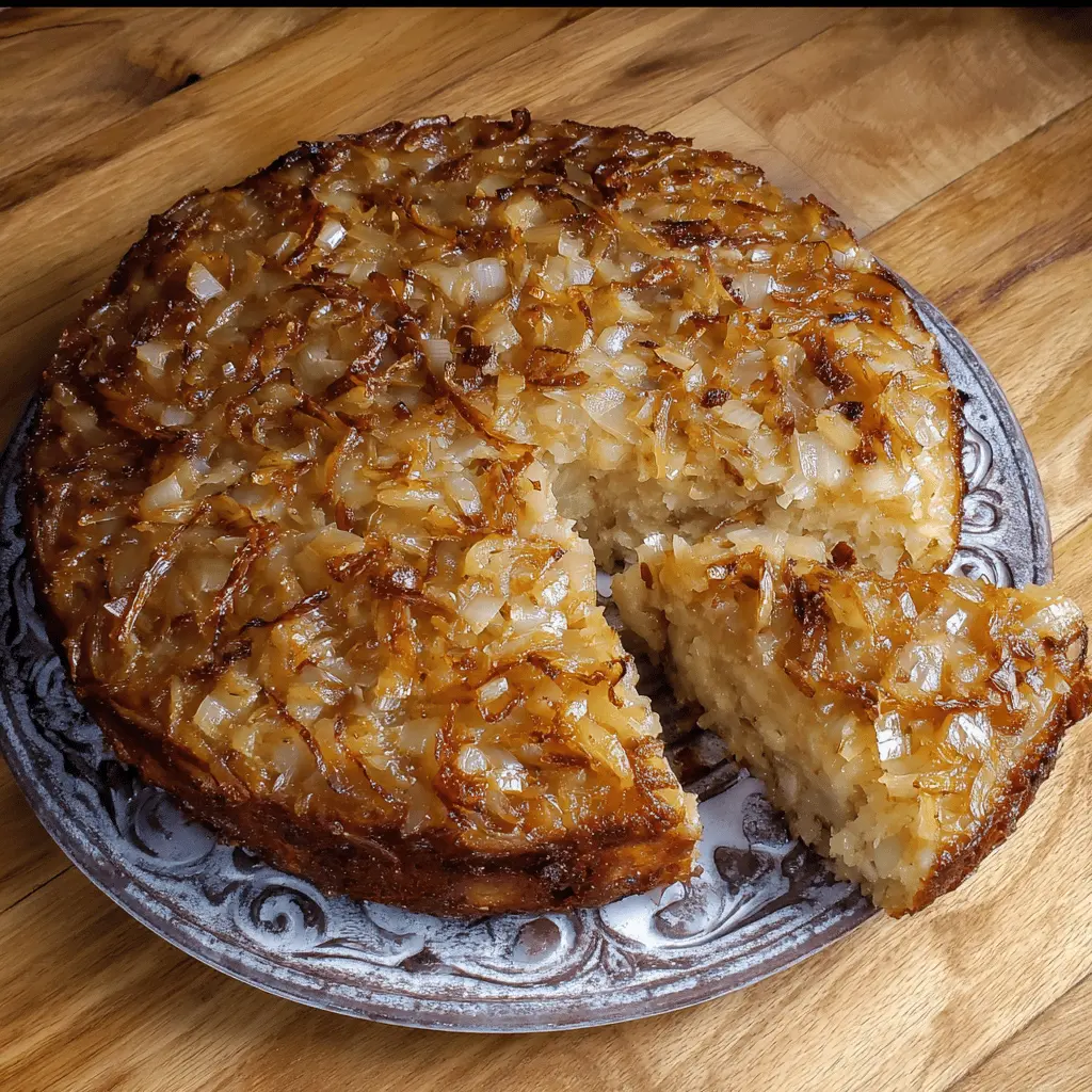 Easy Amish Onion Cake Recipe With Rustic Flavor