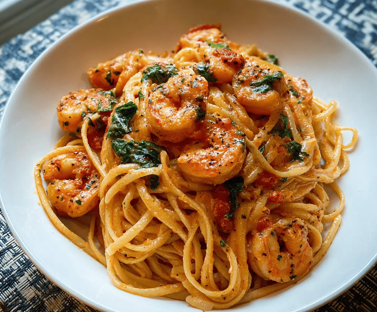 Easy Italian Shrimp Pasta Recipe with Garlic and Tomatoes