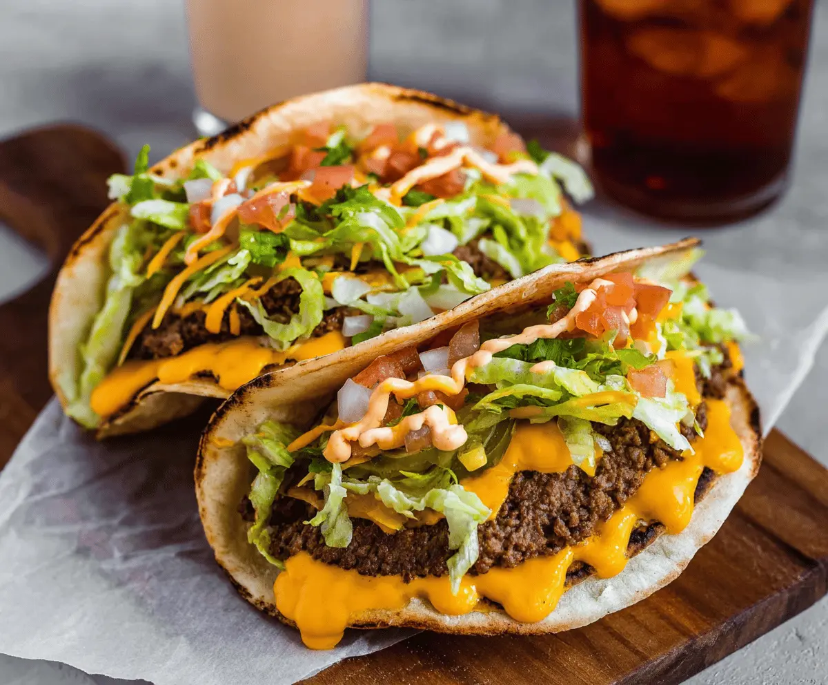 Easy Smash Burger Tacos Inspired by Big Mac