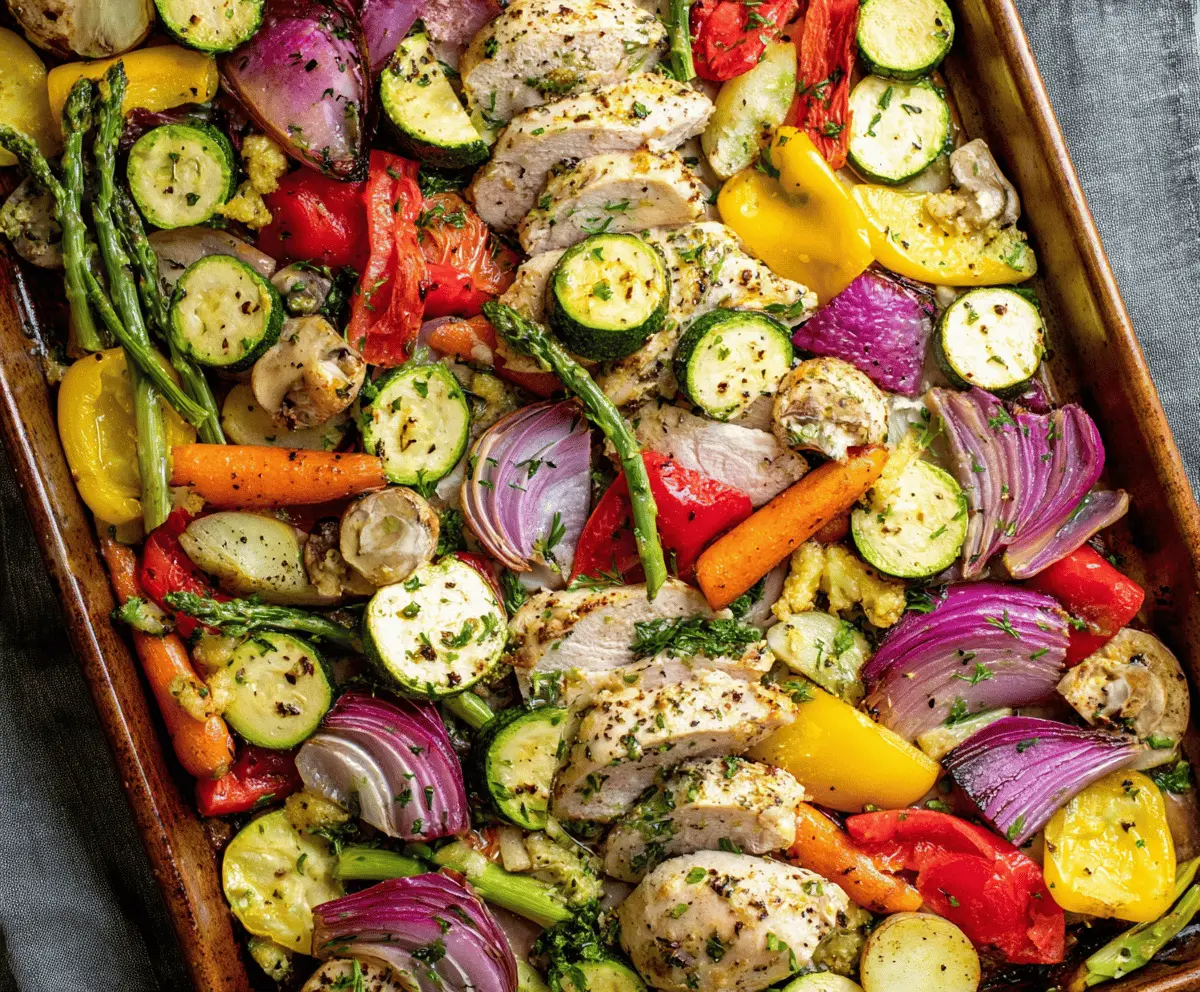 Easy Sheet Pan Chicken With Colorful Veggies