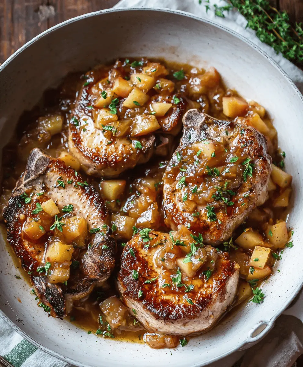 Easy Apple Chutney Pork Chops for Fall Dinner