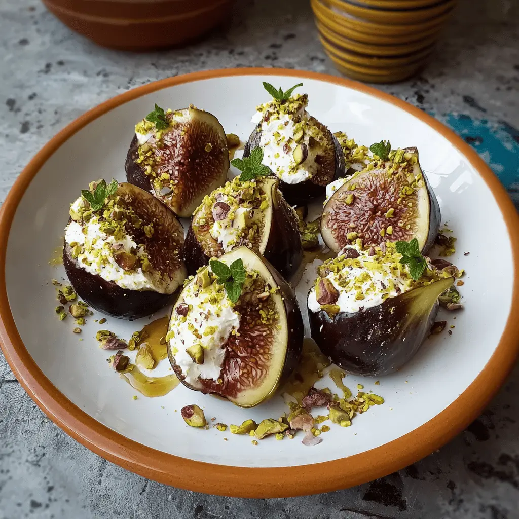 Easy Figs with Ricotta, Pistachios, and Honey Recipe