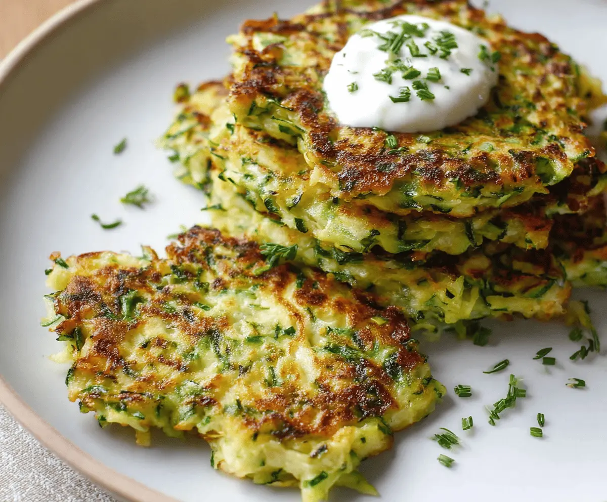 Easy Healthy Zucchini Fritters Recipe