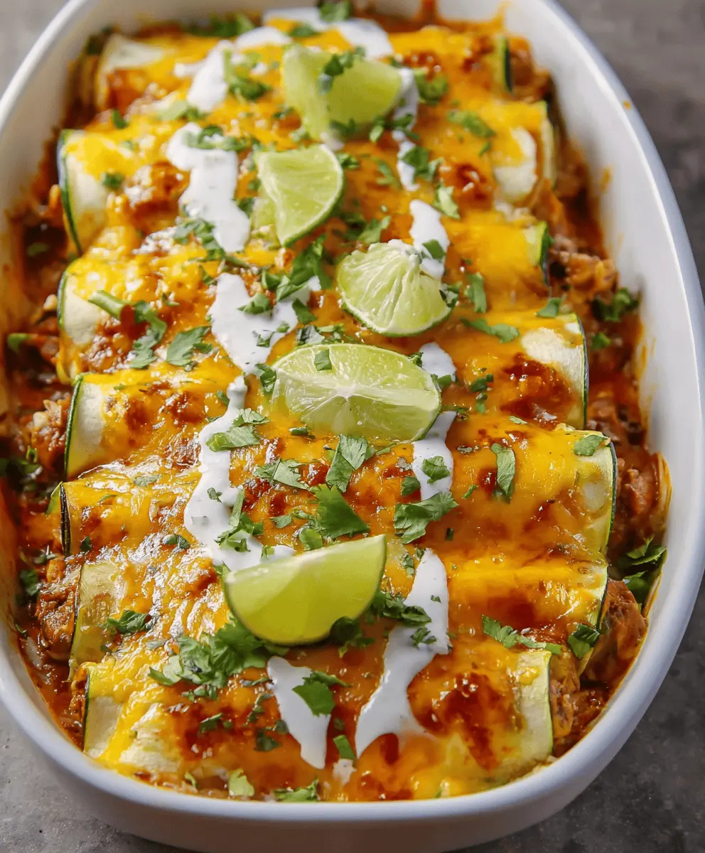 Easy Zucchini Enchiladas Loaded with Flavor